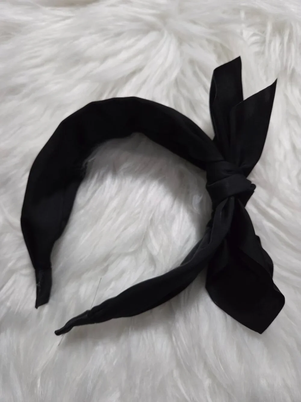 Set of 4 Black Bow Headbands